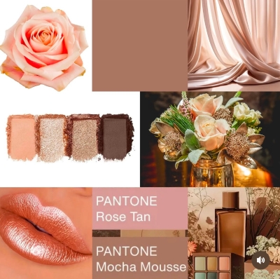 The Pantone colour of the year for 2025 is Mocha Mousse and Rose Tan